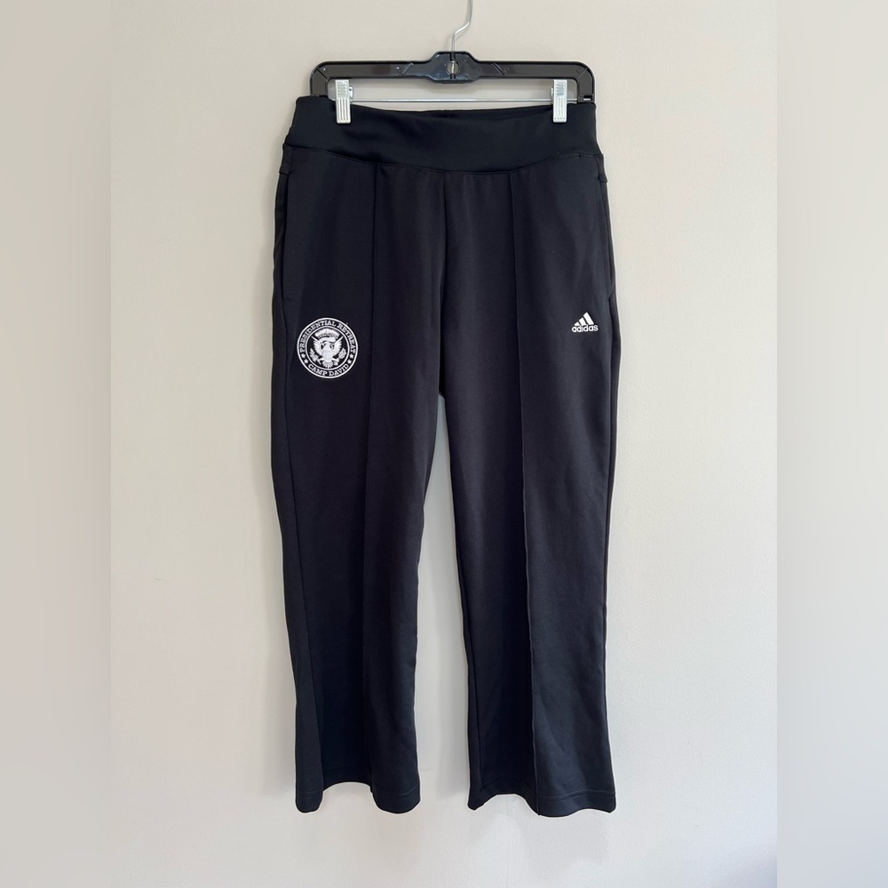 Adidas RARE Drawstring Xpress Flare Black Pants with Camp David Emblem, M